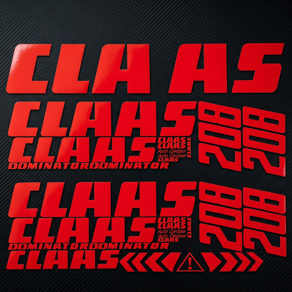 Комплект наклейок для комбайна Claas Dominator 208 Mega — фото 2