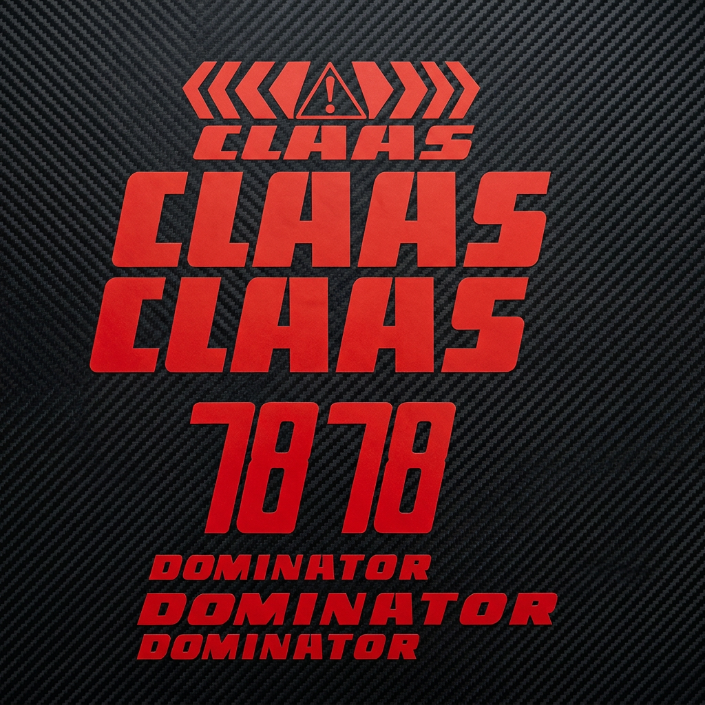 Комплект наклейок для комбайна Claas Dominator 78 — фото 2