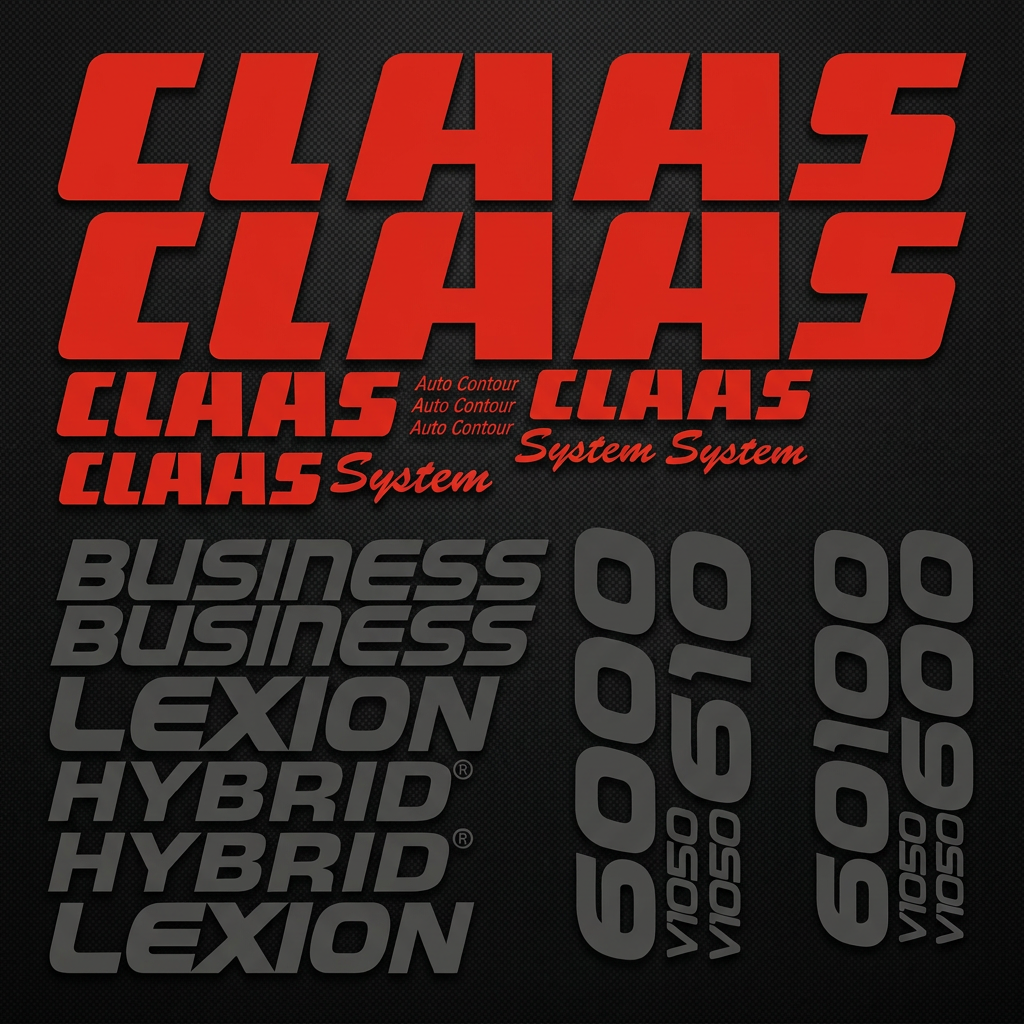 Комплект наклейок для комбайна Claas Lexion 600 — фото 2