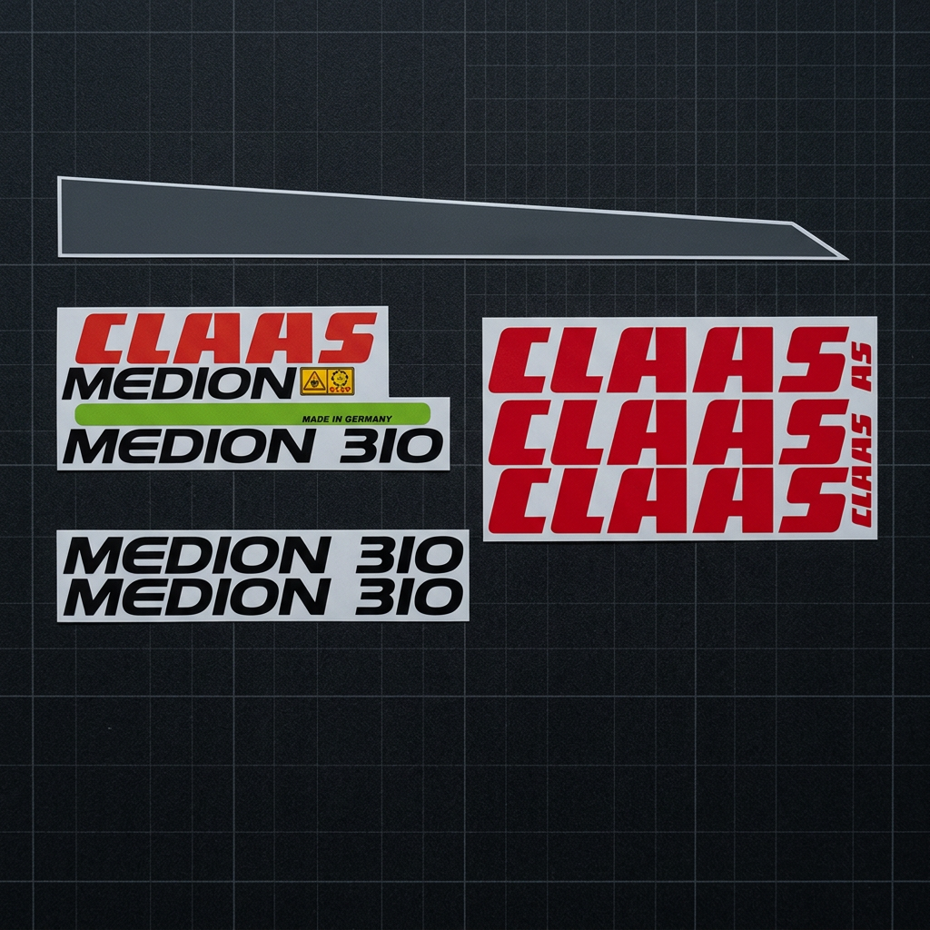 Комплект наклейок для комбайна Claas Medion 310 — фото 2