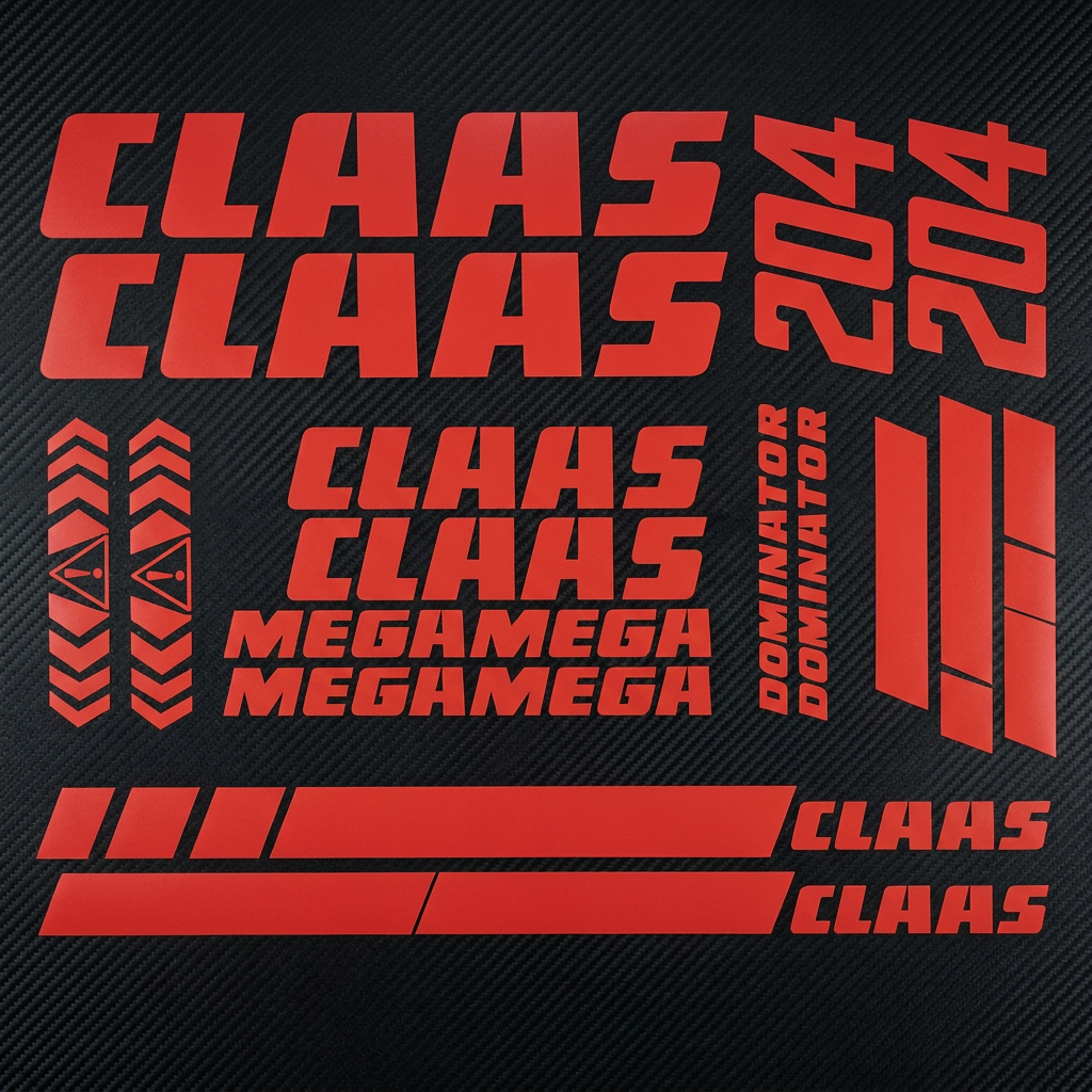Комплект наклейок для комбайна Claas Mega 204 — фото 2