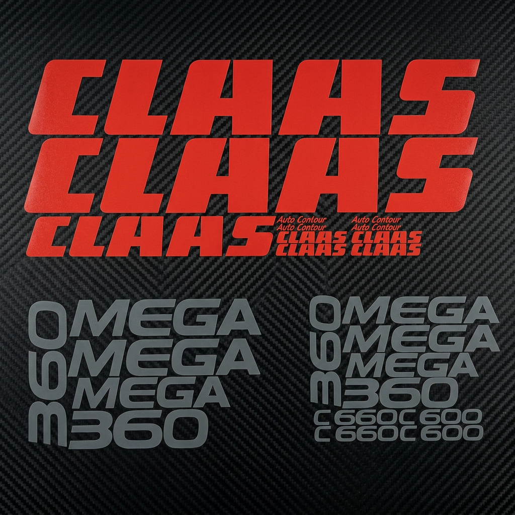Комплект наклейок для комбайна Claas Mega 360 — фото 2