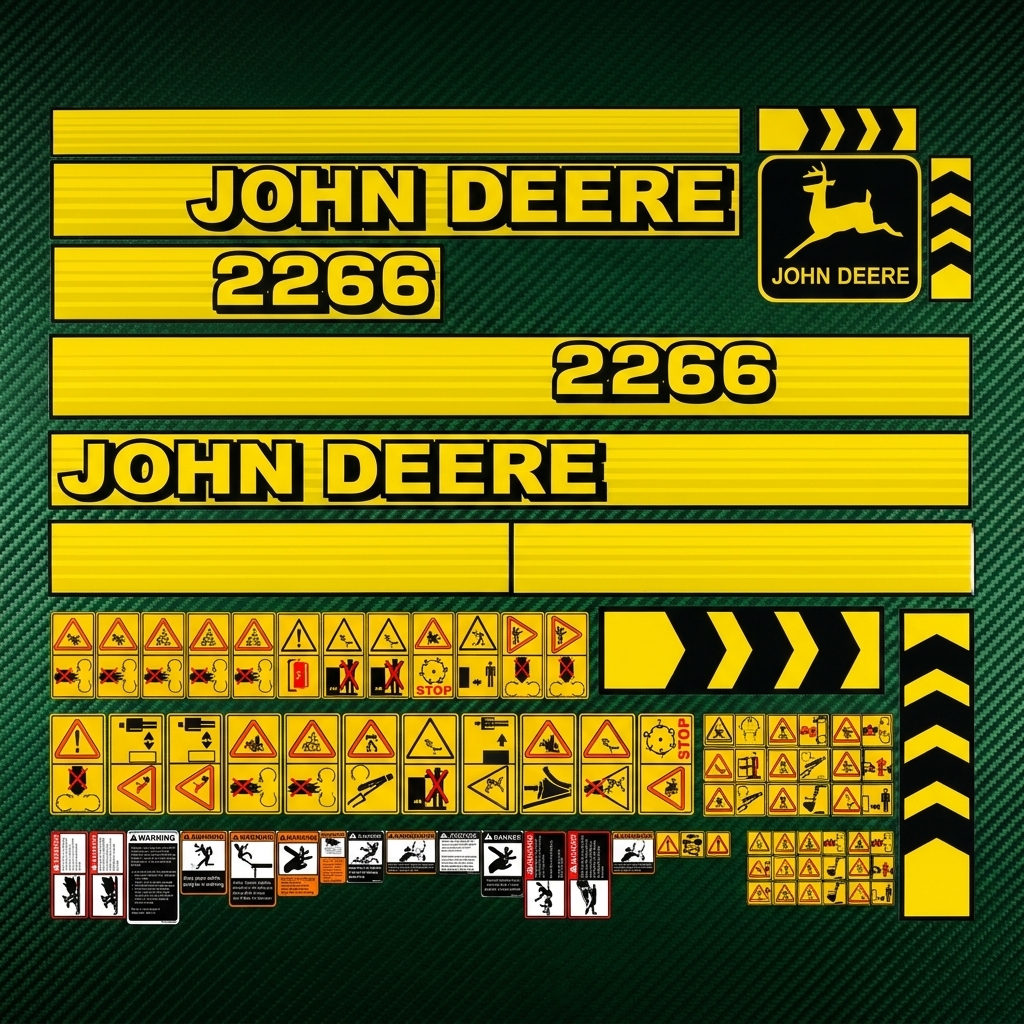 Комплект наклейок для комбайна John Deere 2266 — фото 2