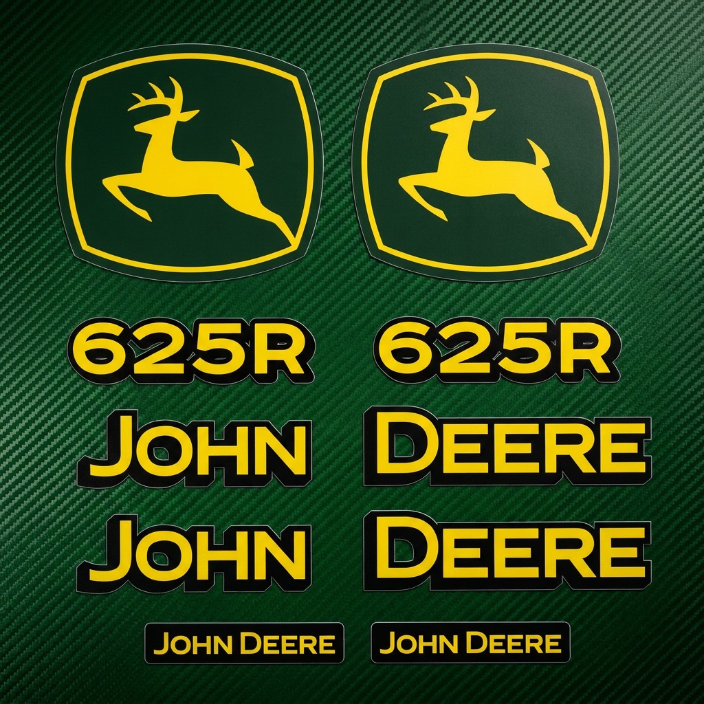 Комплект наклейок для жатки John Deere 625R — фото 2