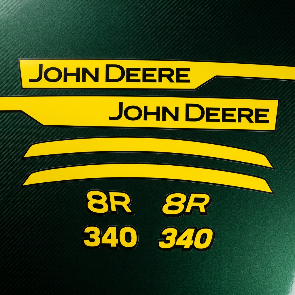 Комплект наклейок для трактора John Deere 8R 340 — фото 2