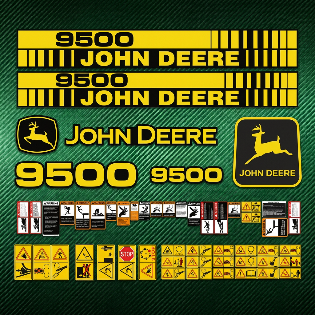 Комплект наклейок для комбайна John Deere 9500 — фото 2